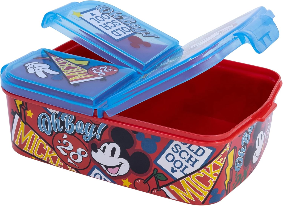 Portamerenda Multiscomparto Topolino DISNEY Porta Pranzo Scuola Tempo Libero - St81120