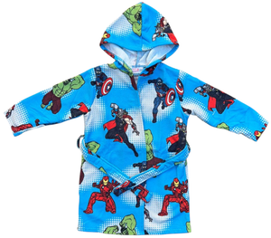 Accappatoio in Microfibra 100% Poliestere Avengers MARVEL Accappatoio con Cappuccio e Cintura - X-9956