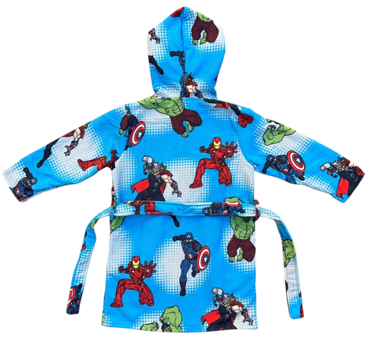 Accappatoio in Microfibra 100% Poliestere Avengers MARVEL Accappatoio con Cappuccio e Cintura - X-9956