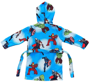 Accappatoio in Microfibra 100% Poliestere Avengers MARVEL Accappatoio con Cappuccio e Cintura - X-9956