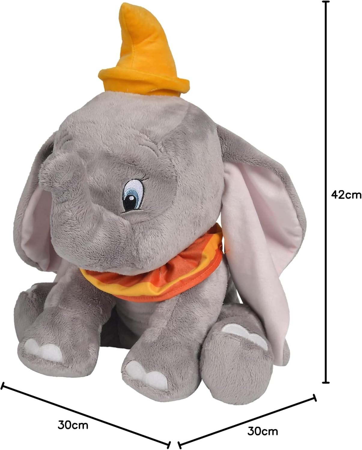 Peluche Dumbo DISNEY Morbido Peluche Elefante Seduto 42 CM - 6315876791