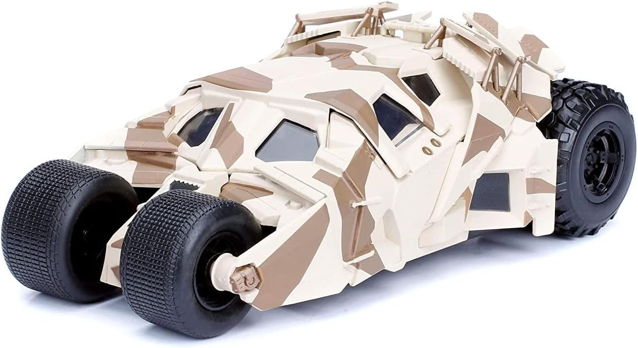 Modellino Batmobile Camouflage 1:24 con Figura in Metallo Batman da Collezione - 253215006