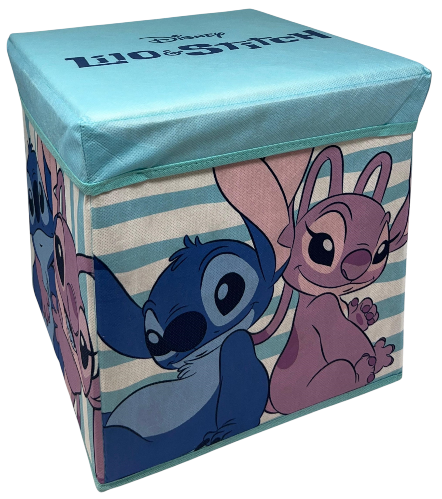 Pouf Contenitore Stitch Angel DISNEY Multifunzione Porta Oggetti per Sedersi 30 CM - Je12805ad