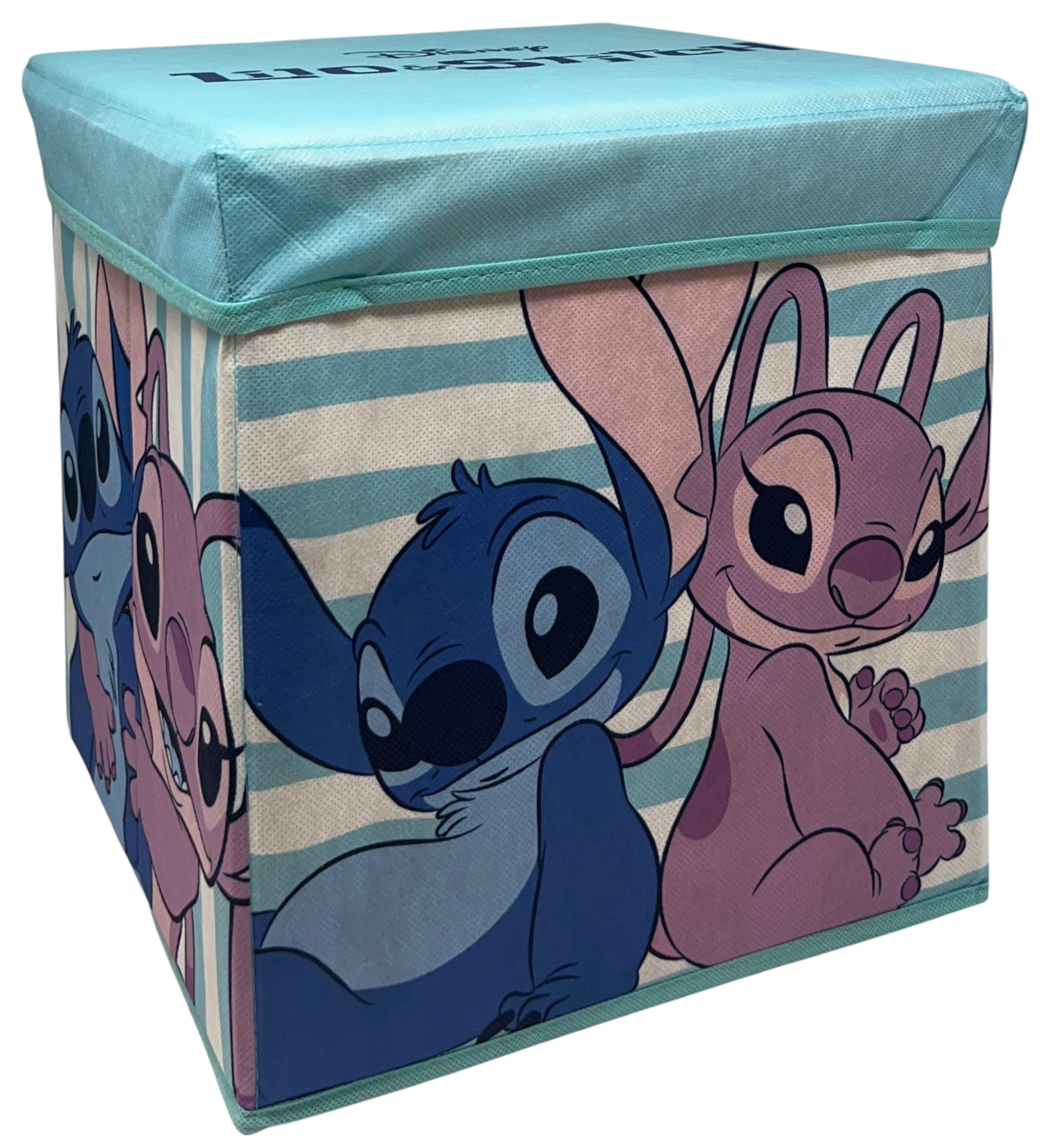 Pouf Contenitore Stitch Angel DISNEY Multifunzione Porta Oggetti per Sedersi 30 CM - Je12805ad