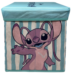 Pouf Contenitore Stitch Angel DISNEY Multifunzione Porta Oggetti per Sedersi 30 CM - Je12805ad
