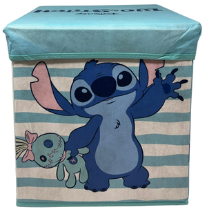 Pouf Contenitore Stitch Angel DISNEY Multifunzione Porta Oggetti per Sedersi 30 CM - Je12805ad