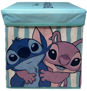 Pouf Contenitore Stitch Angel DISNEY Multifunzione Porta Oggetti per Sedersi 30 CM - Je12805ad
