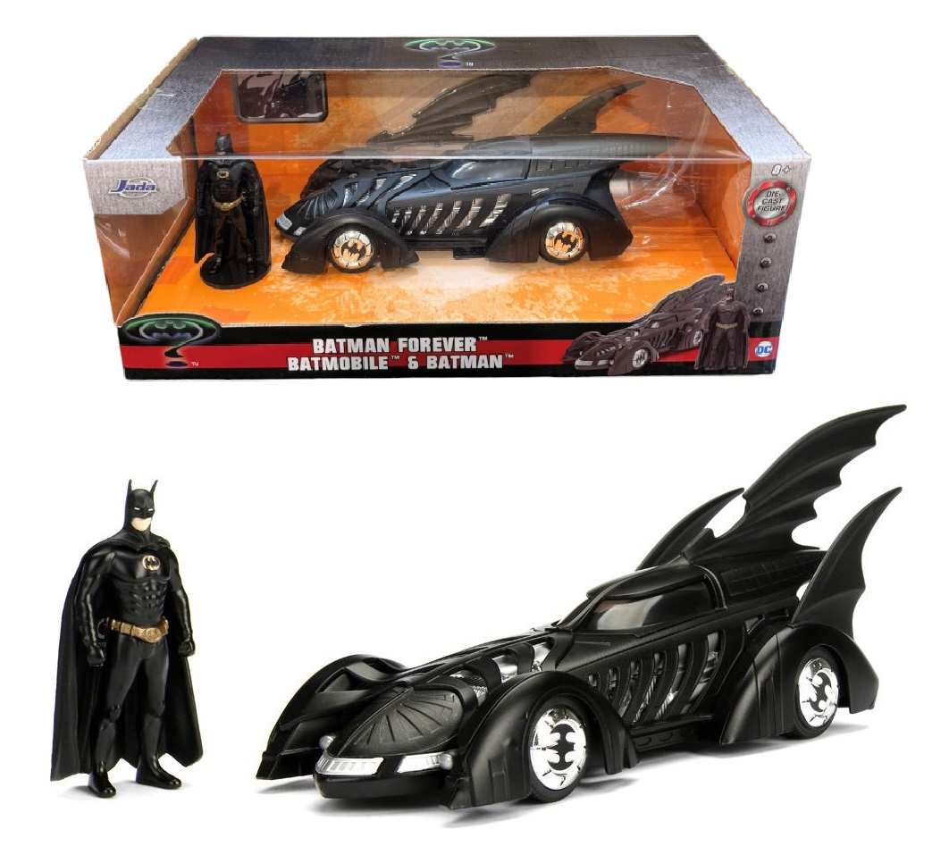 Modellino Batmobile 1995 Scala 1:24 con Figura in Metallo Batman da Collezione - 253215003