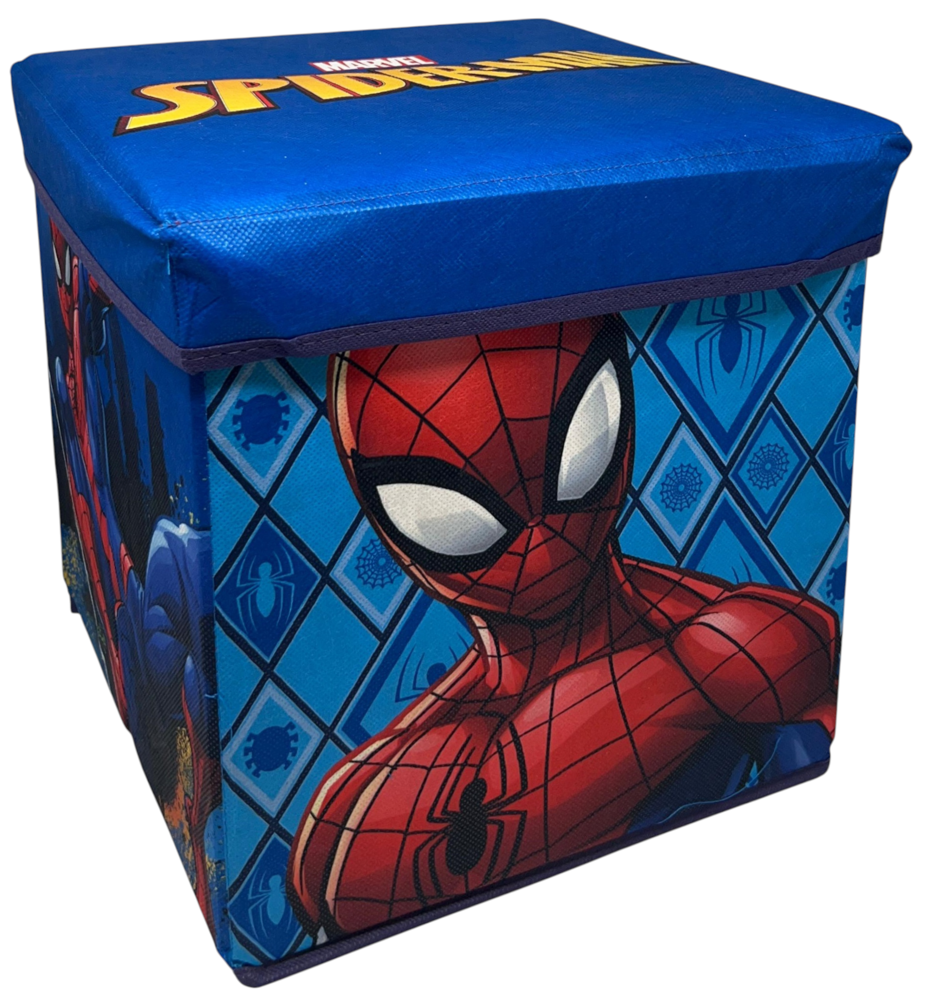 Pouf Contenitore Spiderman MARVEL Multifunzione Porta Oggetti per Sedersi 30 CM - Je12881ad