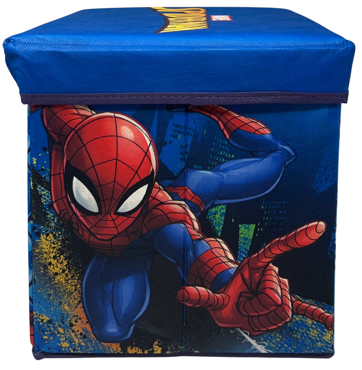 Pouf Contenitore Spiderman MARVEL Multifunzione Porta Oggetti per Sedersi 30 CM - Je12881ad