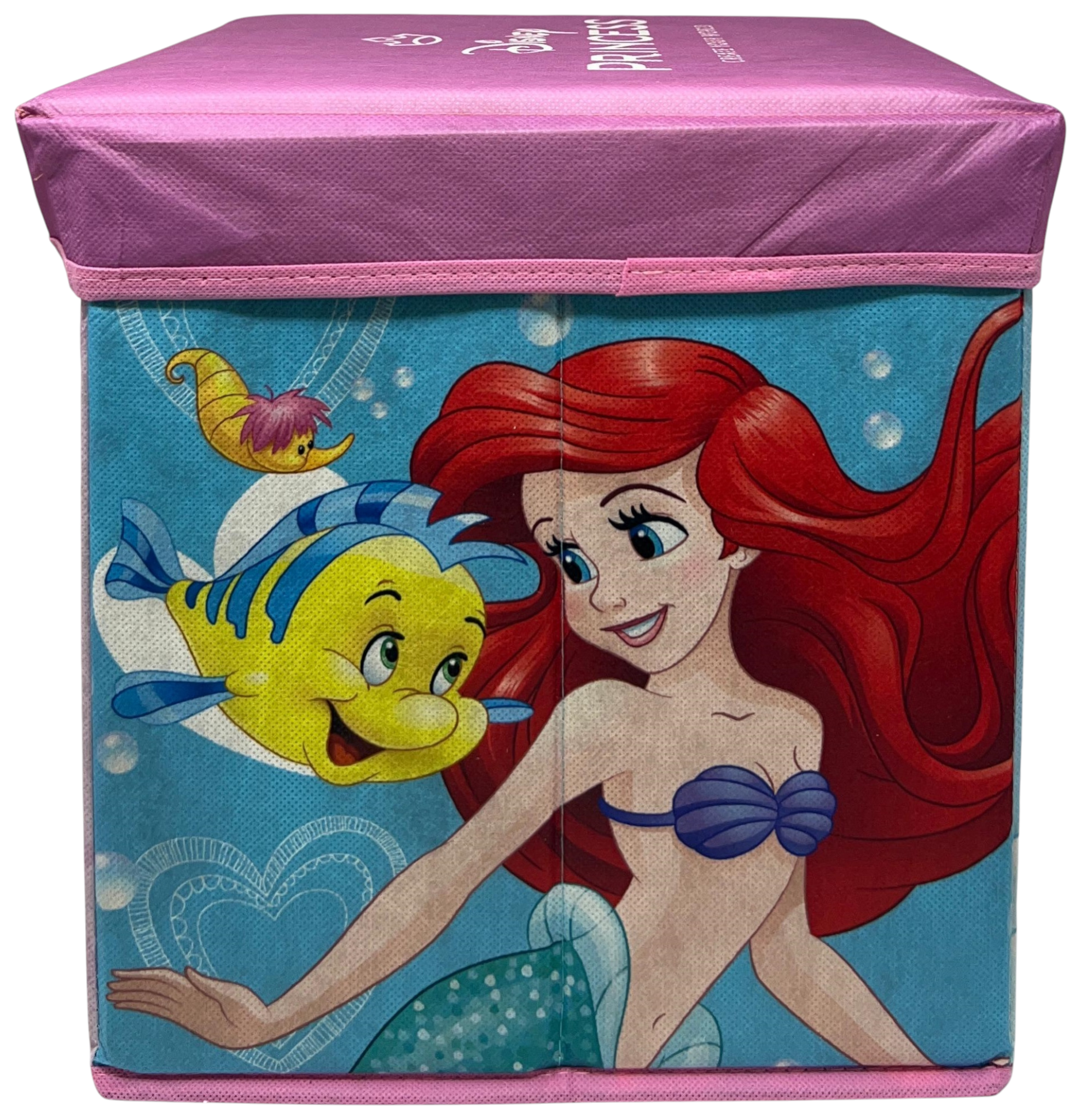 Pouf Contenitore Principesse DISNEY Multifunzione Porta Oggetti per Sedersi 30 CM - Je12804ad
