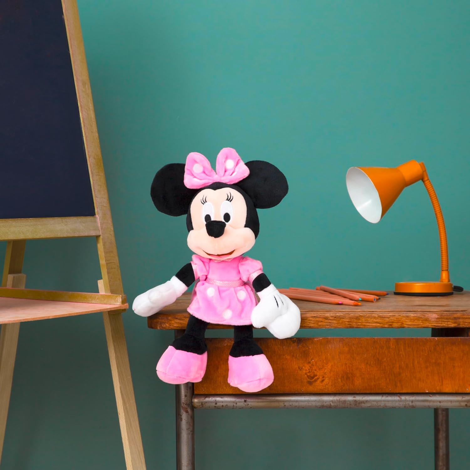 Peluche Minnie Mouse DISNEY Morbido Pupazzo 43 CM con Abito Rosa - 6315874888x06