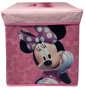 Pouf Contenitore Minnie DISNEY Multifunzione Porta Oggetti per Sedersi 30 CM - Je12808ad