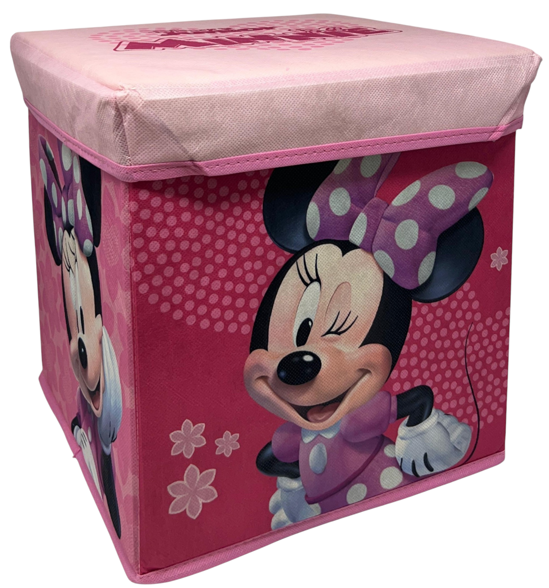 Pouf Contenitore Minnie DISNEY Multifunzione Porta Oggetti per Sedersi 30 CM - Je12808ad