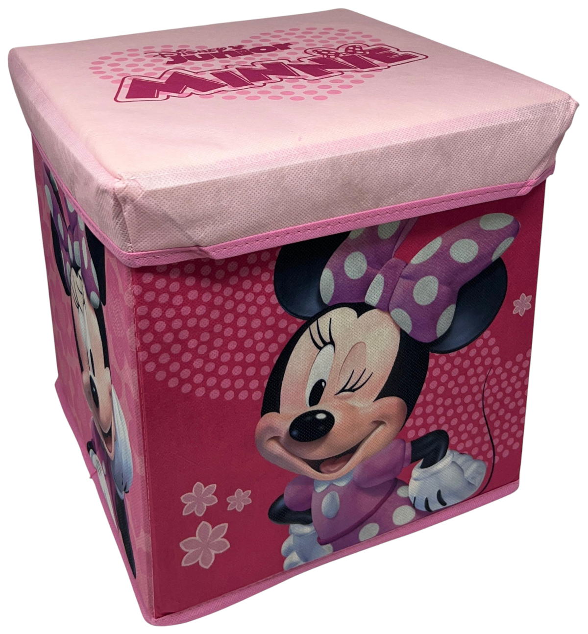Pouf Contenitore Minnie DISNEY Multifunzione Porta Oggetti per Sedersi 30 CM - Je12808ad