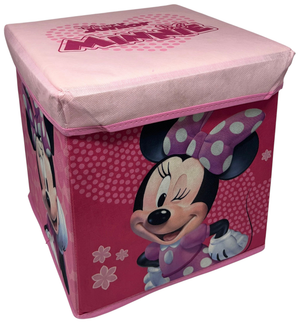 Pouf Contenitore Minnie DISNEY Multifunzione Porta Oggetti per Sedersi 30 CM - Je12808ad