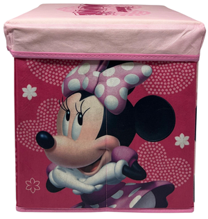 Pouf Contenitore Minnie DISNEY Multifunzione Porta Oggetti per Sedersi 30 CM - Je12808ad