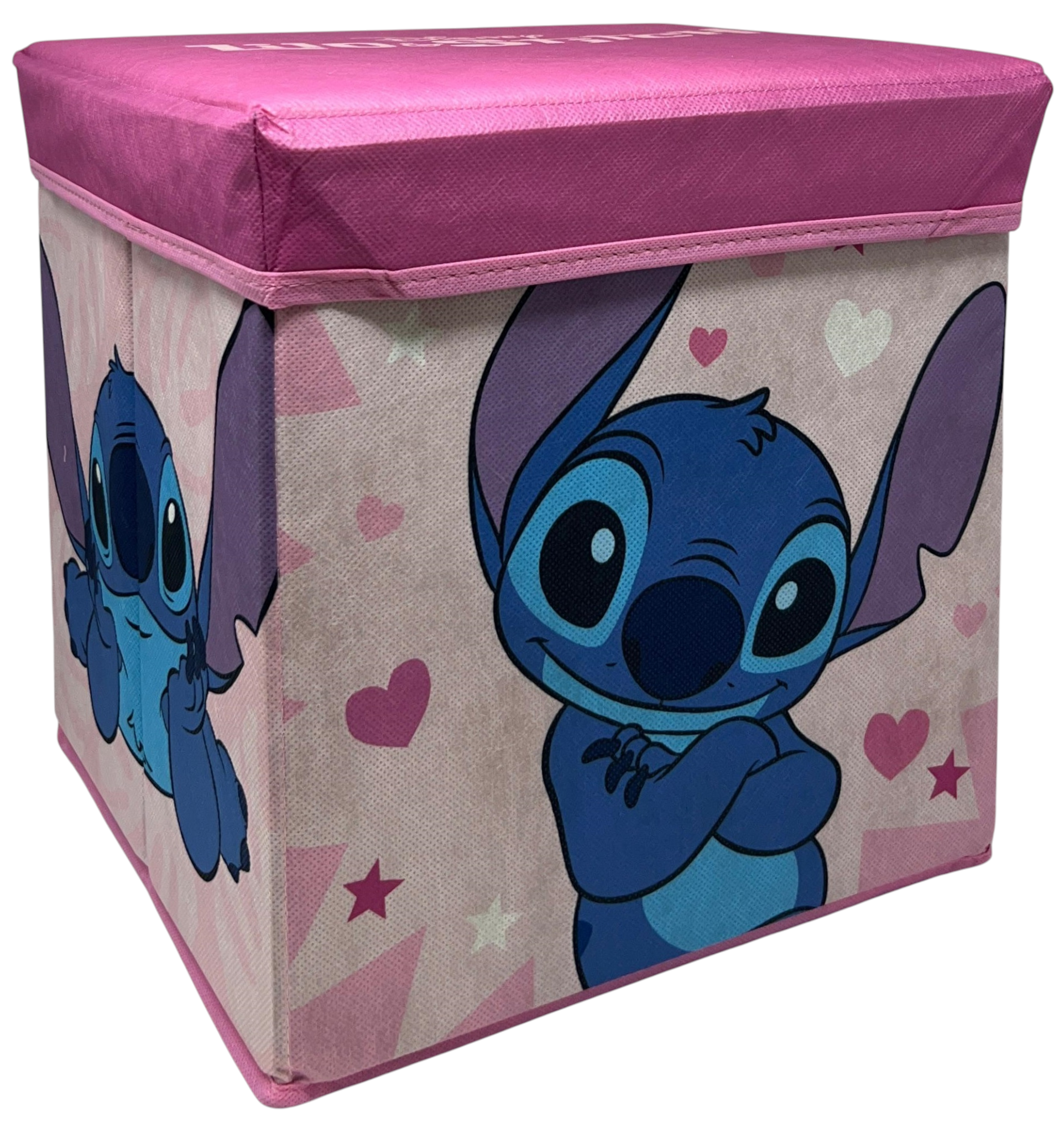 Pouf Contenitore Stitch DISNEY Multifunzione Porta Oggetti per Sedersi 30 CM - Je12806ad