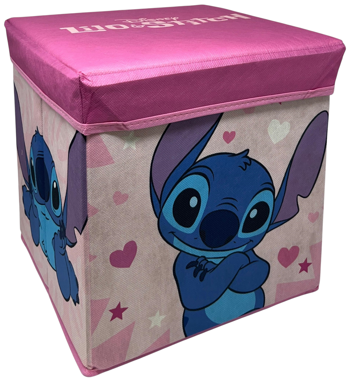 Pouf Contenitore Stitch DISNEY Multifunzione Porta Oggetti per Sedersi 30 CM - Je12806ad