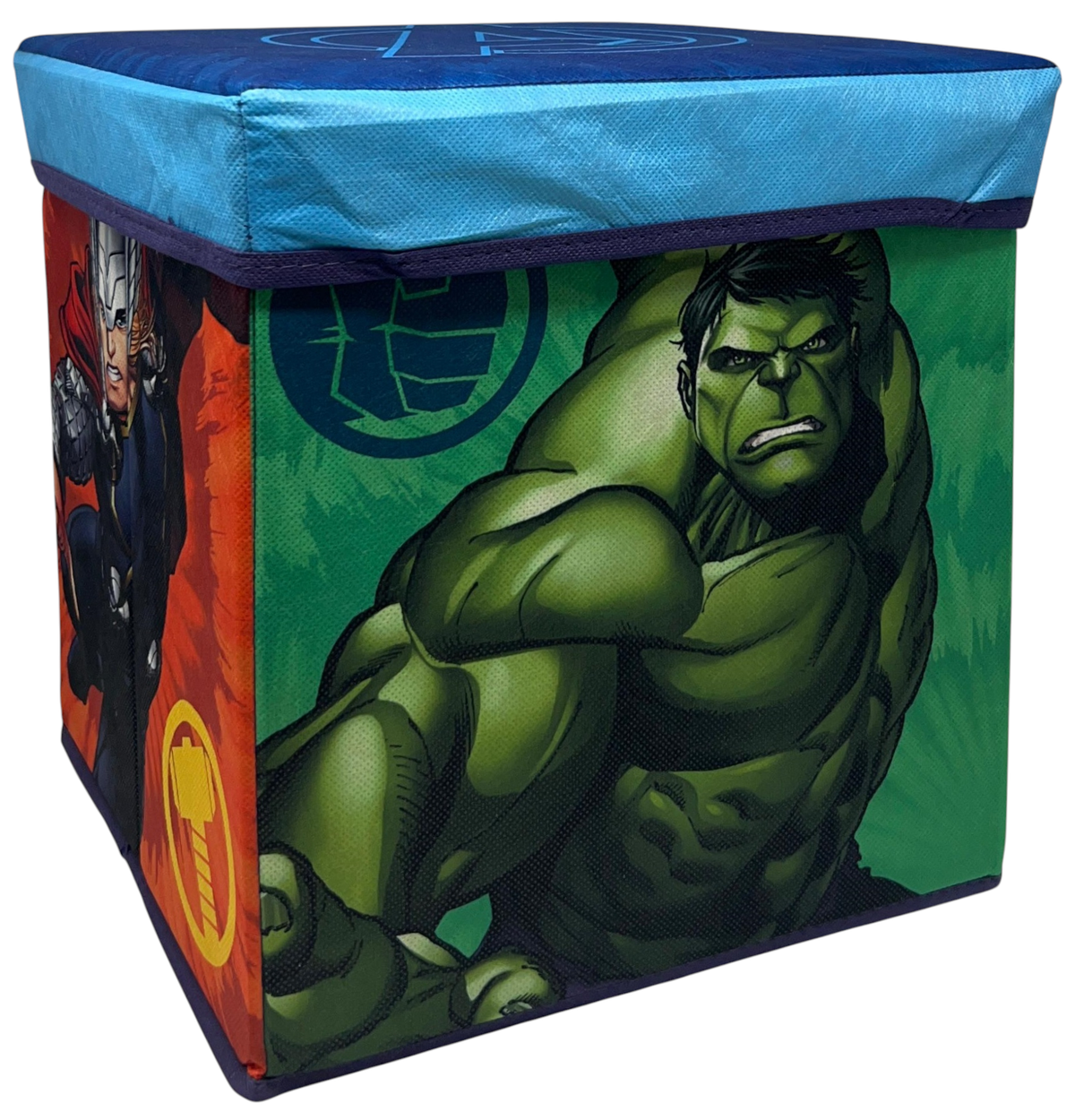 Pouf Contenitore Avengers MARVEL Multifunzione Porta Oggetti per Sedersi 30 CM - Je12809ad