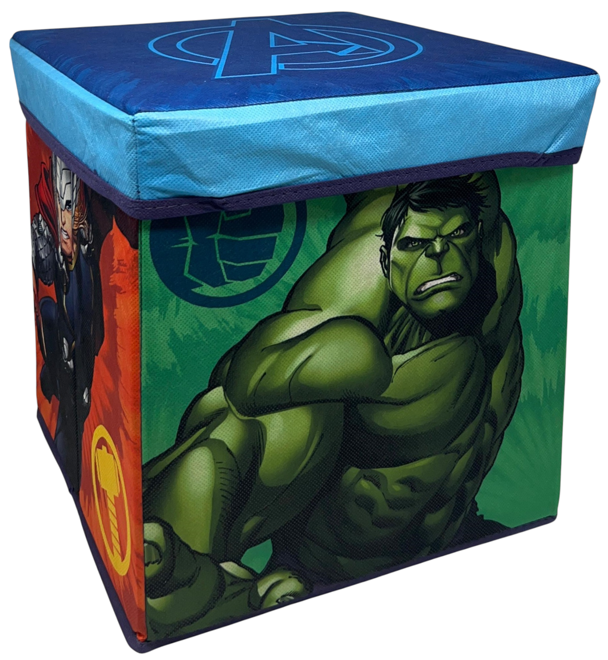 Pouf Contenitore Avengers MARVEL Multifunzione Porta Oggetti per Sedersi 30 CM - Je12809ad