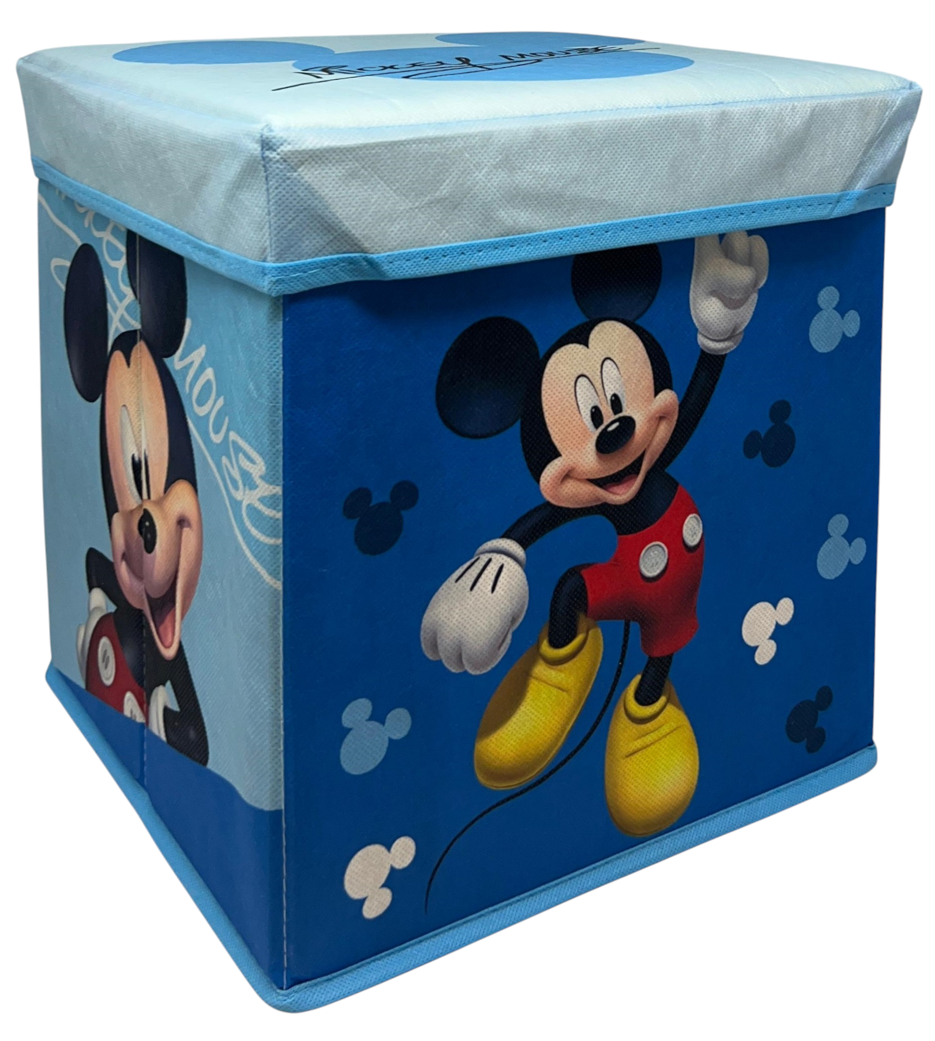 Pouf Contenitore Topolino DISNEY Multifunzione Porta Oggetti per Sedersi 30 CM - Je12807ad