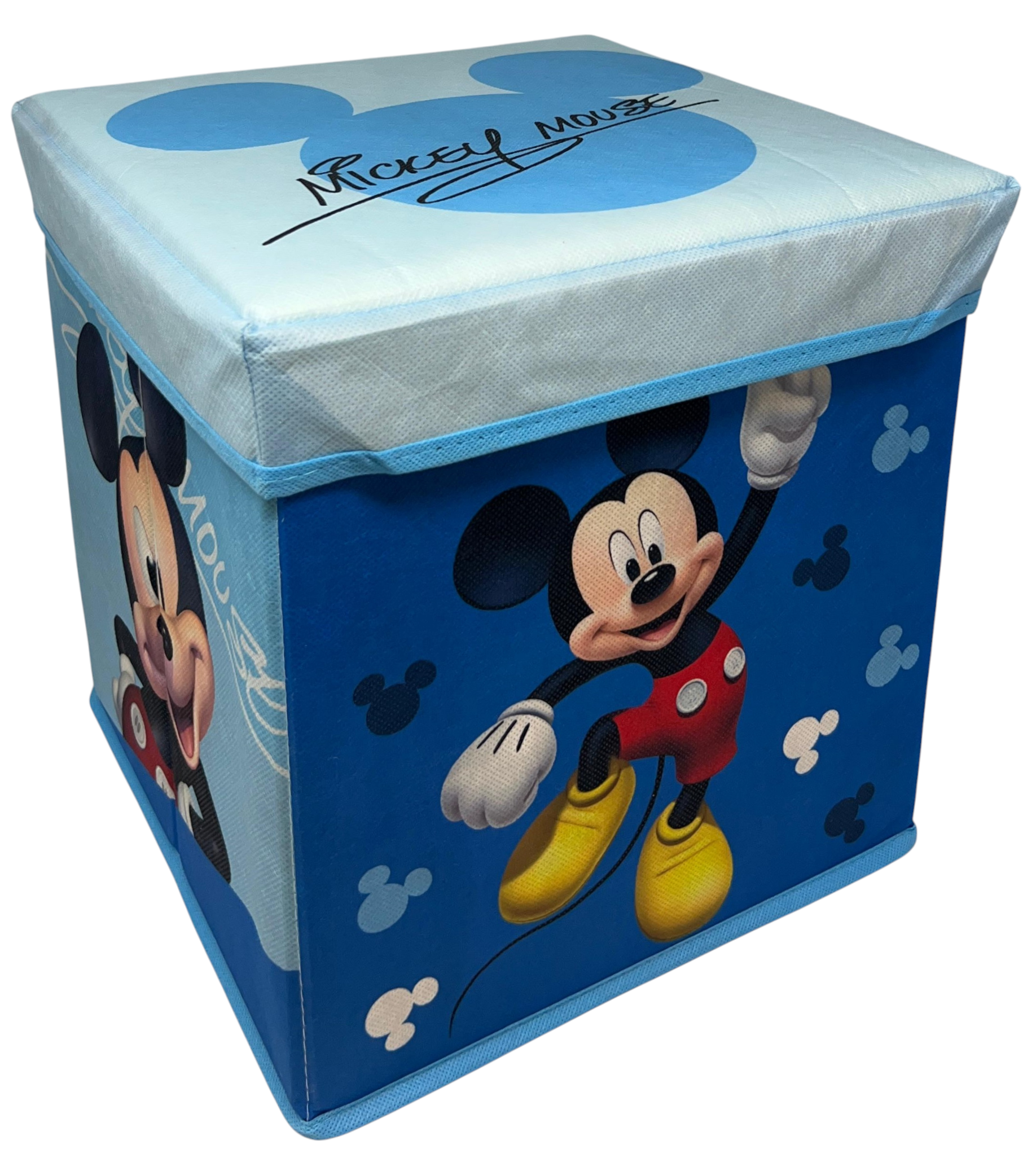 Pouf Contenitore Topolino DISNEY Multifunzione Porta Oggetti per Sedersi 30 CM - Je12807ad