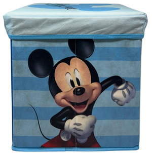 Pouf Contenitore Topolino DISNEY Multifunzione Porta Oggetti per Sedersi 30 CM - Je12807ad