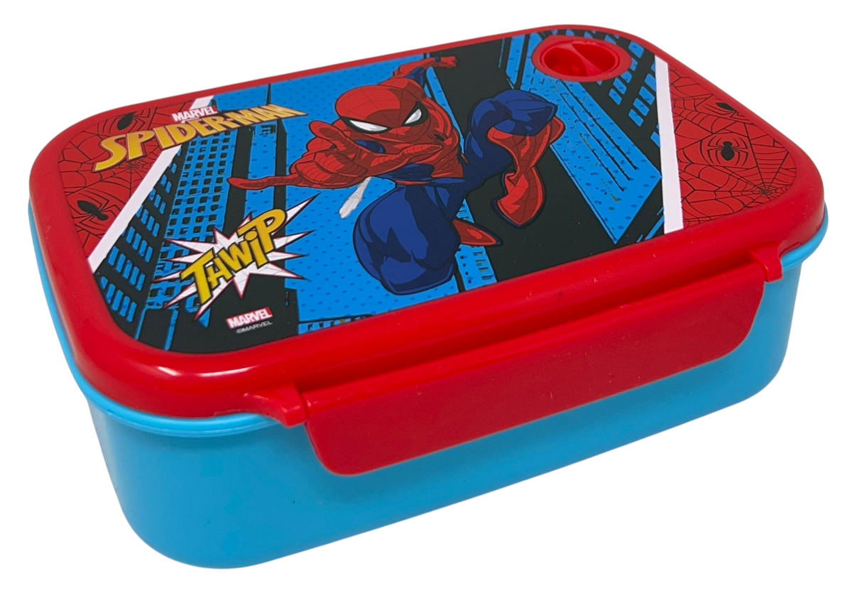 Set Pranzo Spiderman MARVEL Borraccia Pop-Up e Portamerenda in Plastica Riutilizzabile - 35364