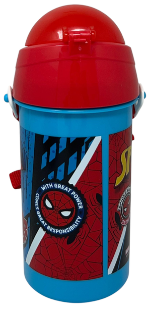 Set Pranzo Spiderman MARVEL Borraccia Pop-Up e Portamerenda in Plastica Riutilizzabile - 35364