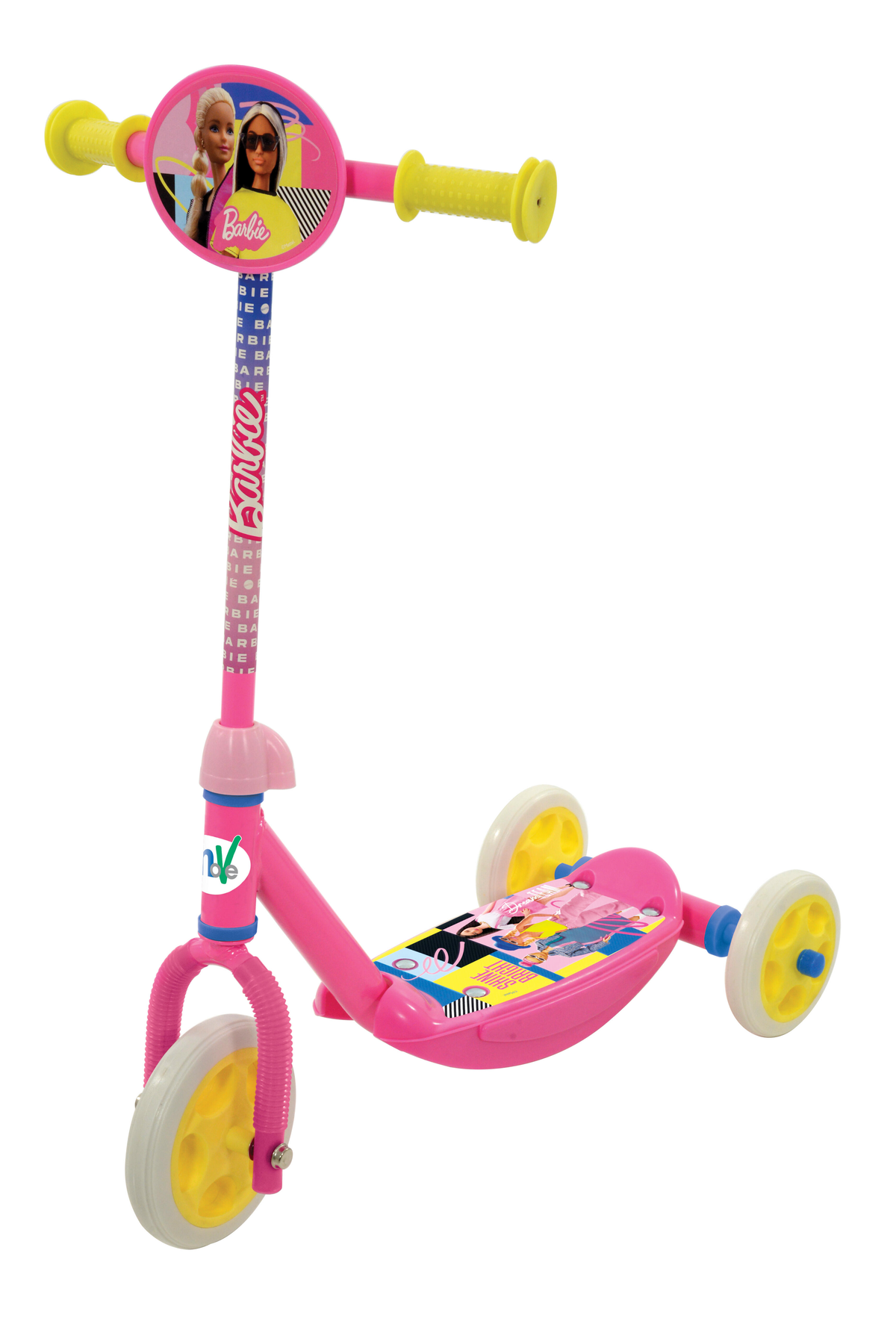 Monopattino 3 Ruote Barbie Mattel Altezza Regolabile per Bambini Dai 3 Anni in su - 42690
