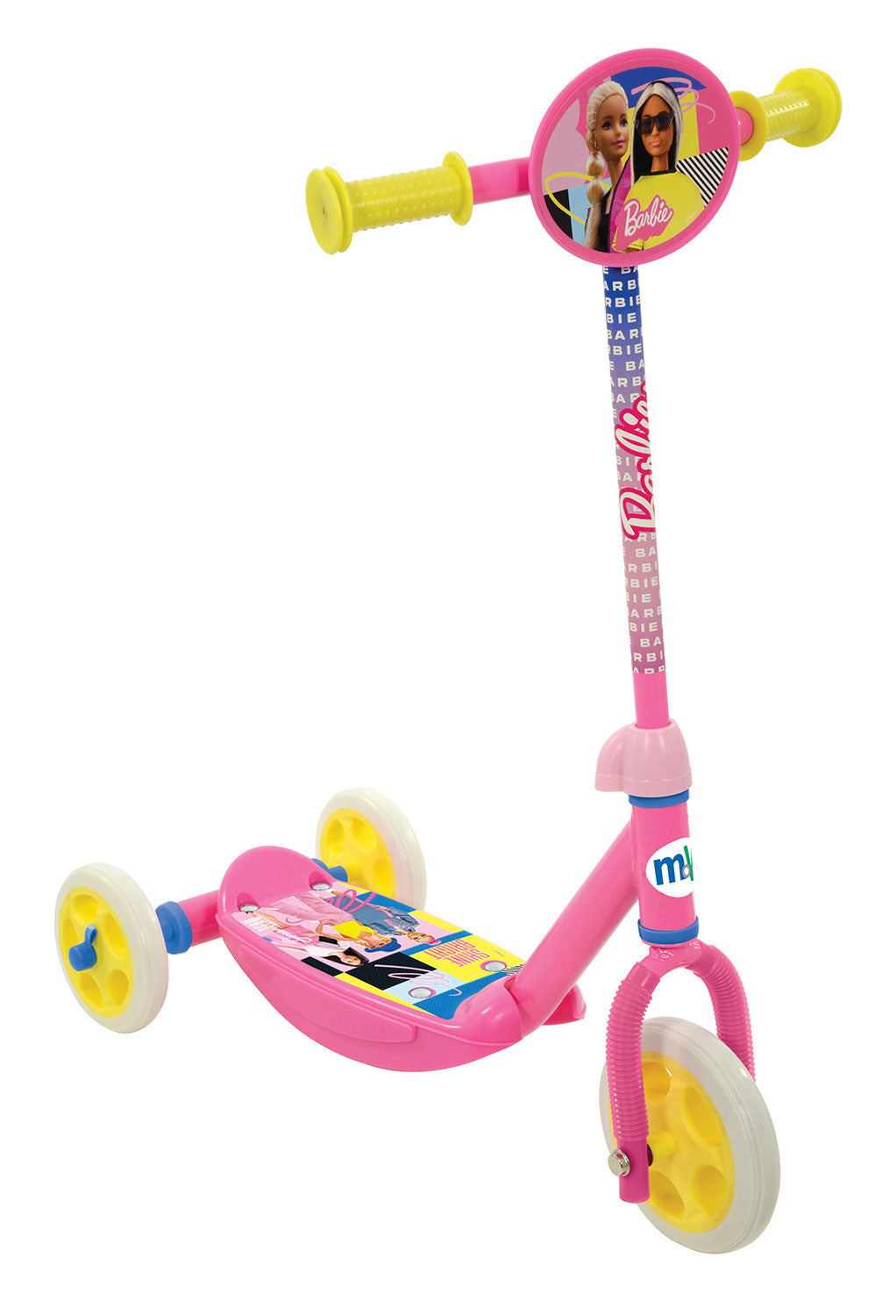 Monopattino 3 Ruote Barbie Mattel Altezza Regolabile per Bambini Dai 3 Anni in su - 42690