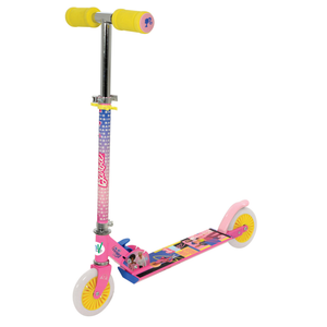 Monopattino Barbie Mattel 2 Ruote Pieghevole Manubrio Regolabile per Bambine 5+ Anni - 42696