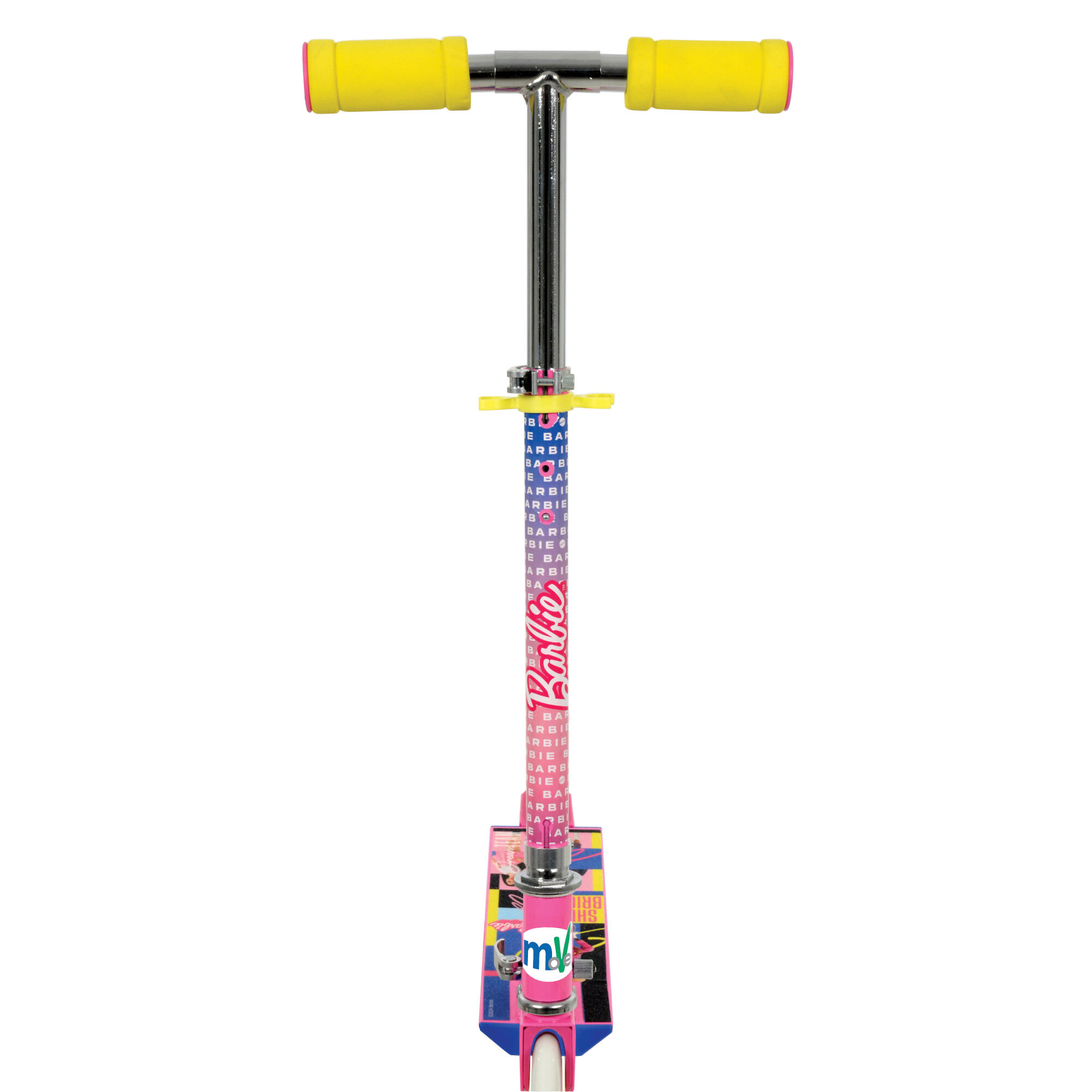 Monopattino Barbie Mattel 2 Ruote Pieghevole Manubrio Regolabile per Bambine 5+ Anni - 42696