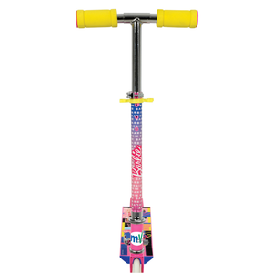 Monopattino Barbie Mattel 2 Ruote Pieghevole Manubrio Regolabile per Bambine 5+ Anni - 42696