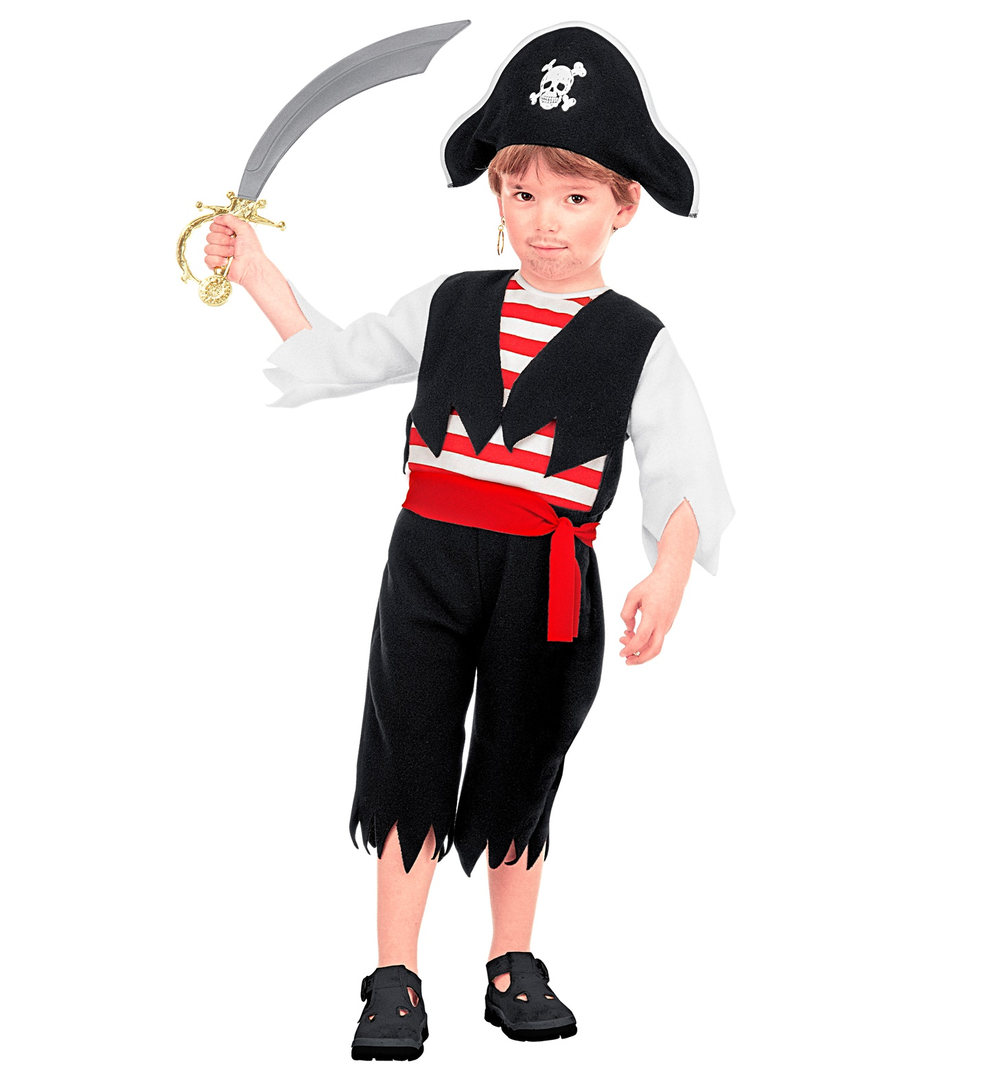 Costume Pirata Travestimento Carnevale per Bambini Cosplay Feste in Maschera - 3663