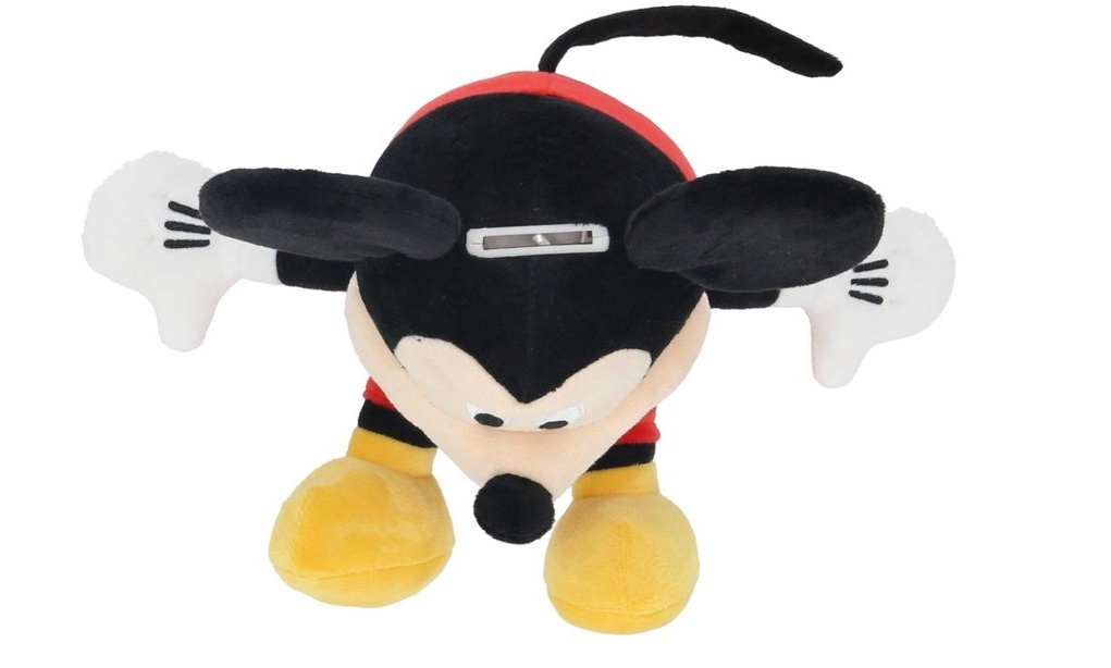 Salvadanaio Peluche Topolino 20 CM DISNEY Morbido Pupazzo con Portamonete Interno Dai 3 Anni - Mic36-5409