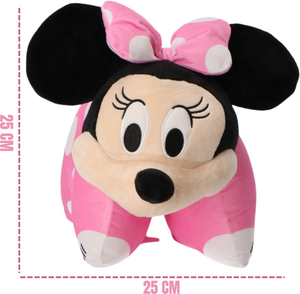 Cuscino Peluche Minnie Mouse DISNEY 45x28 CM Morbido Trasformabile 3d Decoro Cameretta - Min36-5488