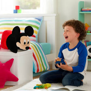 Cuscino Peluche Topolino DISNEY 45x28 CM Morbido Trasformabile 3d Decoro Cameretta - Mic36-5487