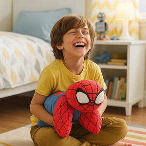 Cuscino Peluche Spiderman MARVEL 45x28 CM Morbido Trasformabile 3d Decoro Cameretta - Spi36-5489