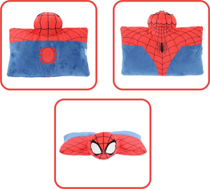 Cuscino Peluche Spiderman MARVEL 45x28 CM Morbido Trasformabile 3d Decoro Cameretta - Spi36-5489