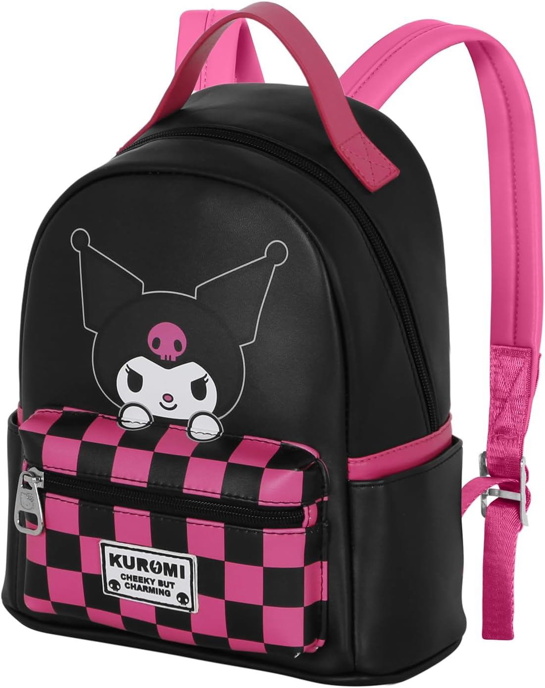 Zainetto da Passeggio Kuromi Sanrio Borsa 25 CM con Spallacci Regolabili - 07696