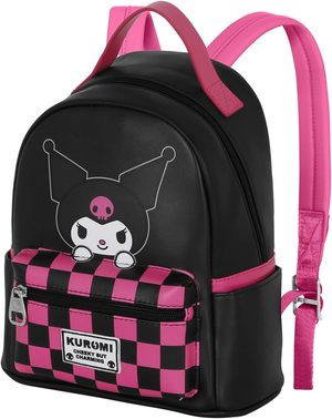 Zainetto da Passeggio Kuromi Sanrio Borsa 25 CM con Spallacci Regolabili - 07696