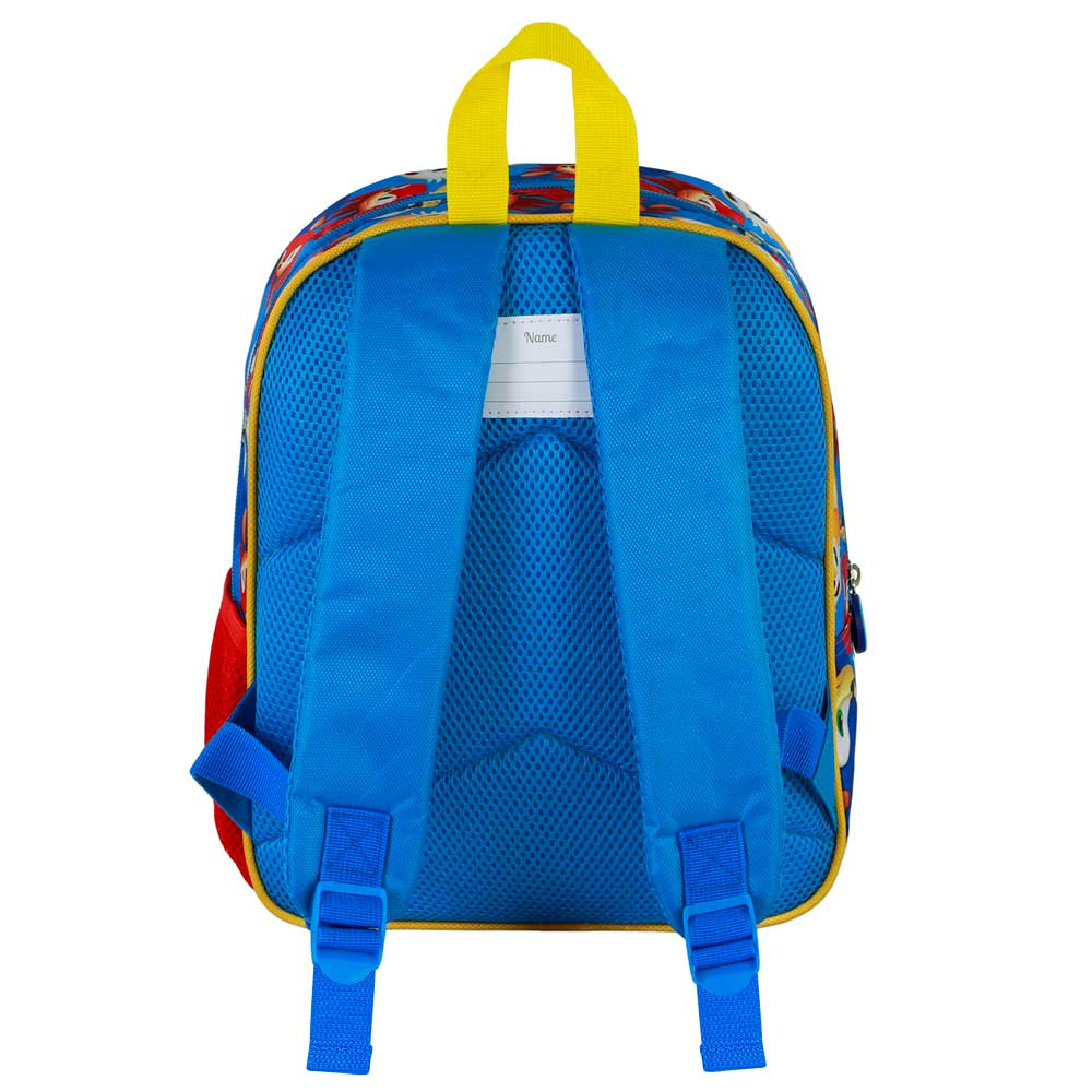 Zaino Asilo 3d Sonic the Hedgehog Borsa 31 CM per Scuola Materna O Tempo Libero - 08137