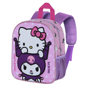 Zaino Asilo 3d Kuromi e Hello Kitty Borsa 31 CM per Scuola Materna O Tempo Libero- 08519