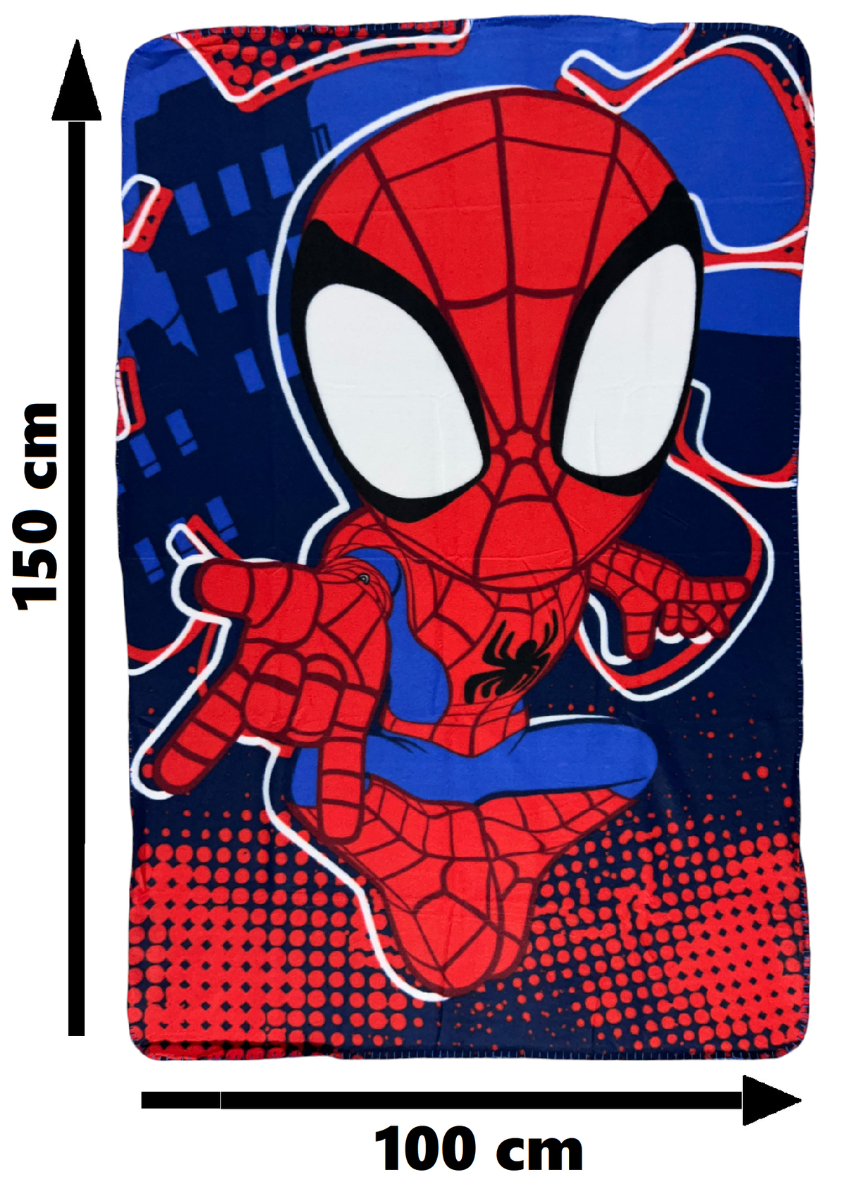 Plaid in Pile Spidey MARVEL Coperta in Morbido Poliestere 100 X 150 CM 210 Gsm - Spm1884