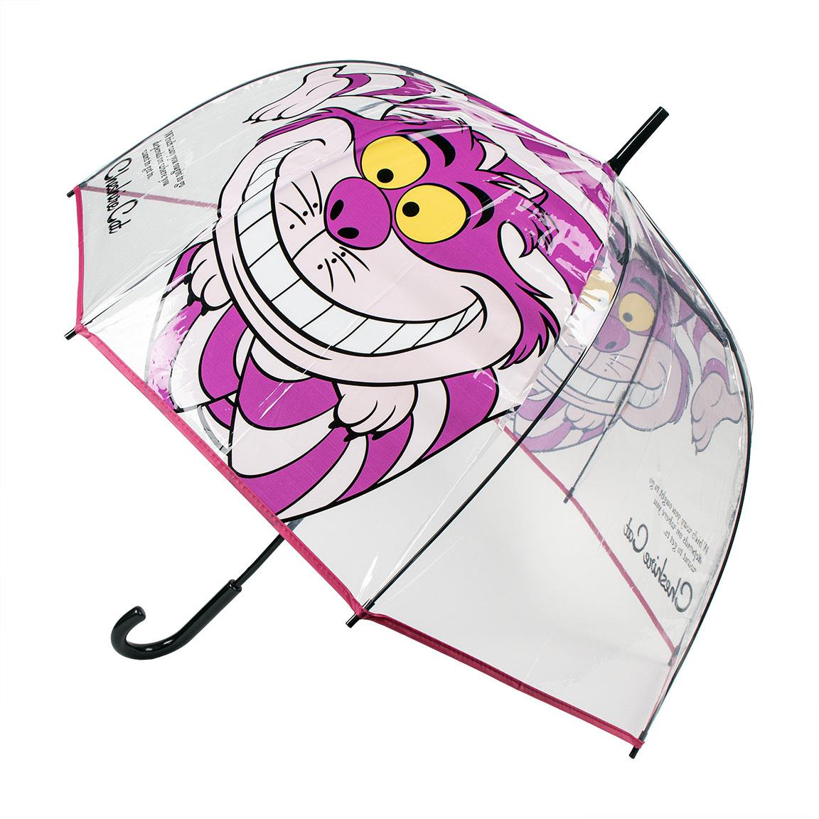 Ombrello a Cupola DISNEY Stregatto per Adulti Apertura Manuale 8 Raggi in Fibra di Vetro - 0809