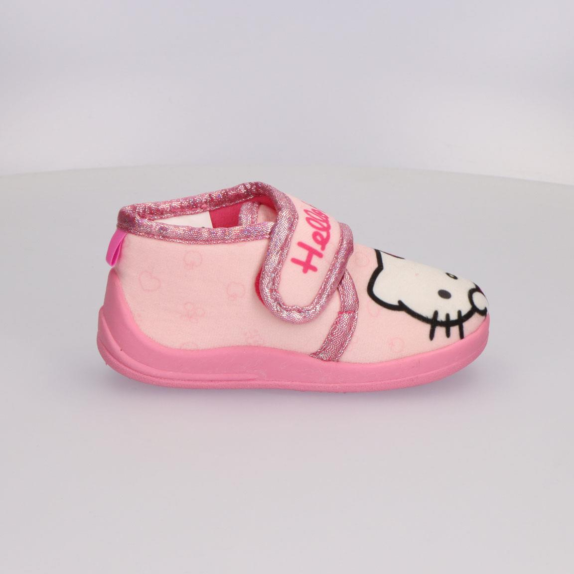 Pantofole Invernali Hello Kitty Scarpetta Stivaletto con Suola Antiscivolo Chiusura a Strappo - 6982