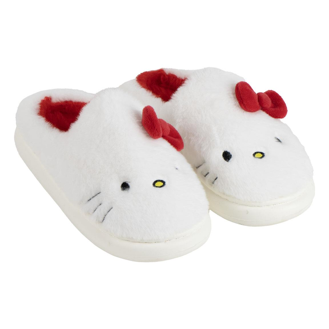 Pantofole Invernali Hello Kitty in Peluche Ciabatte a Punta Chiusa Suola Antiscivolo - 6997
