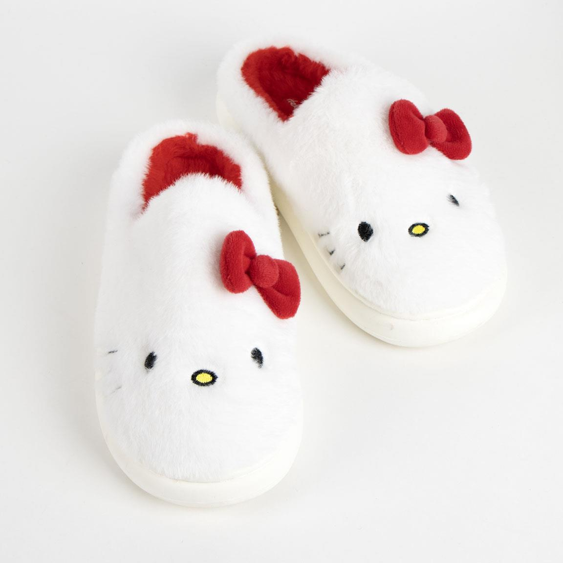 Pantofole Invernali Hello Kitty in Peluche Ciabatte a Punta Chiusa Suola Antiscivolo - 6997